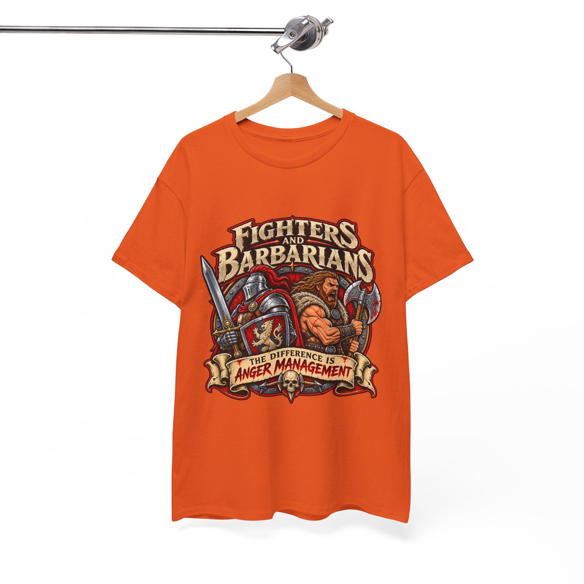 Fighters & Barbarians RPG Tee | The Difference Is Anger Management