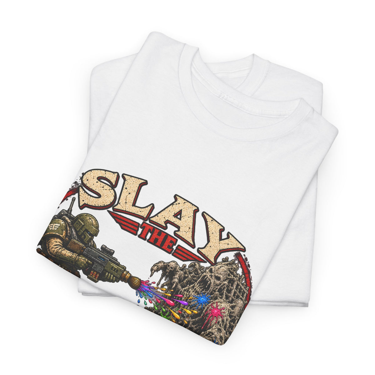 Slay the Grey Sci-Fi Miniature Painting T-Shirt | Hobbyist Tee