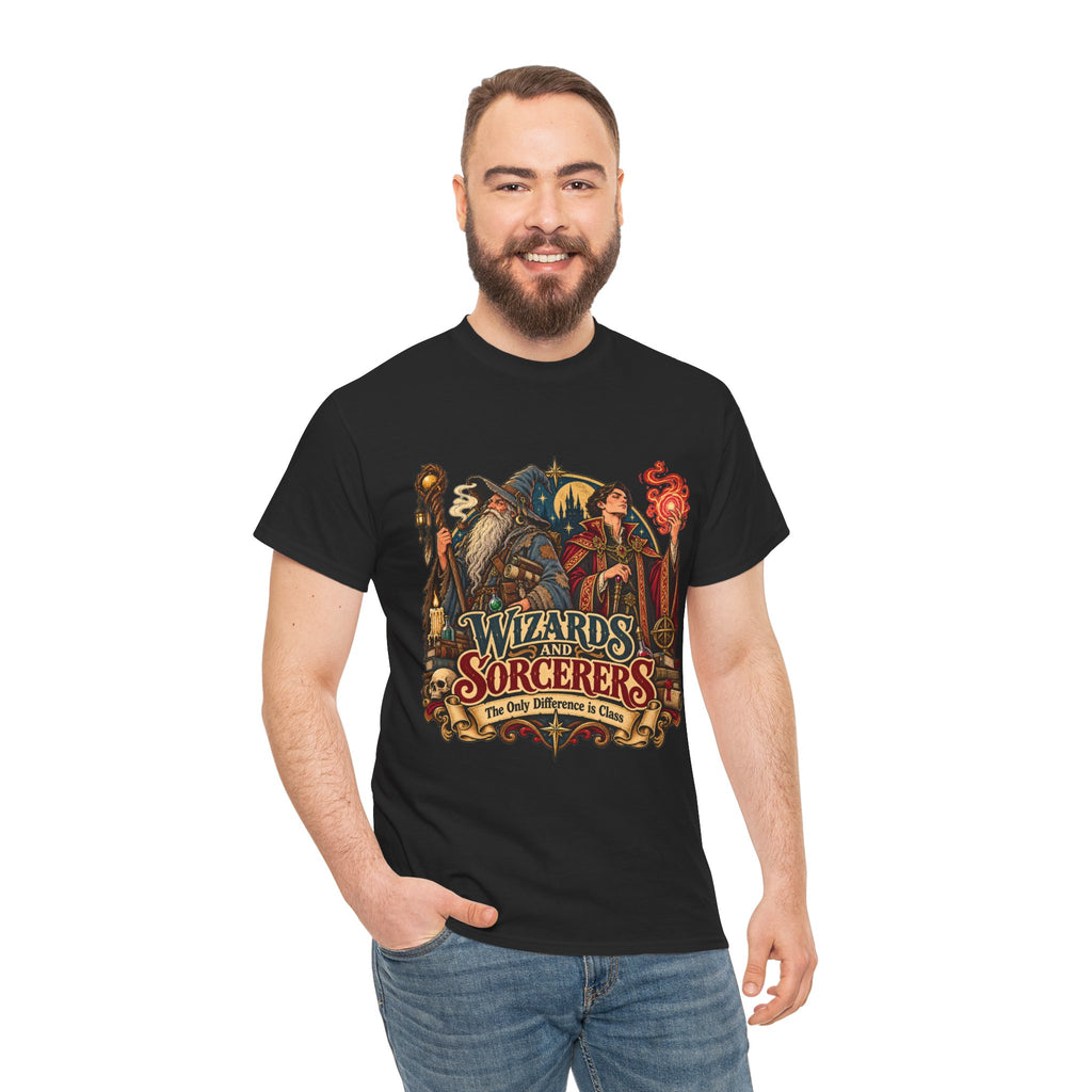 Wizards & Sorcerers RPG T-Shirt | The Only Difference Is Class