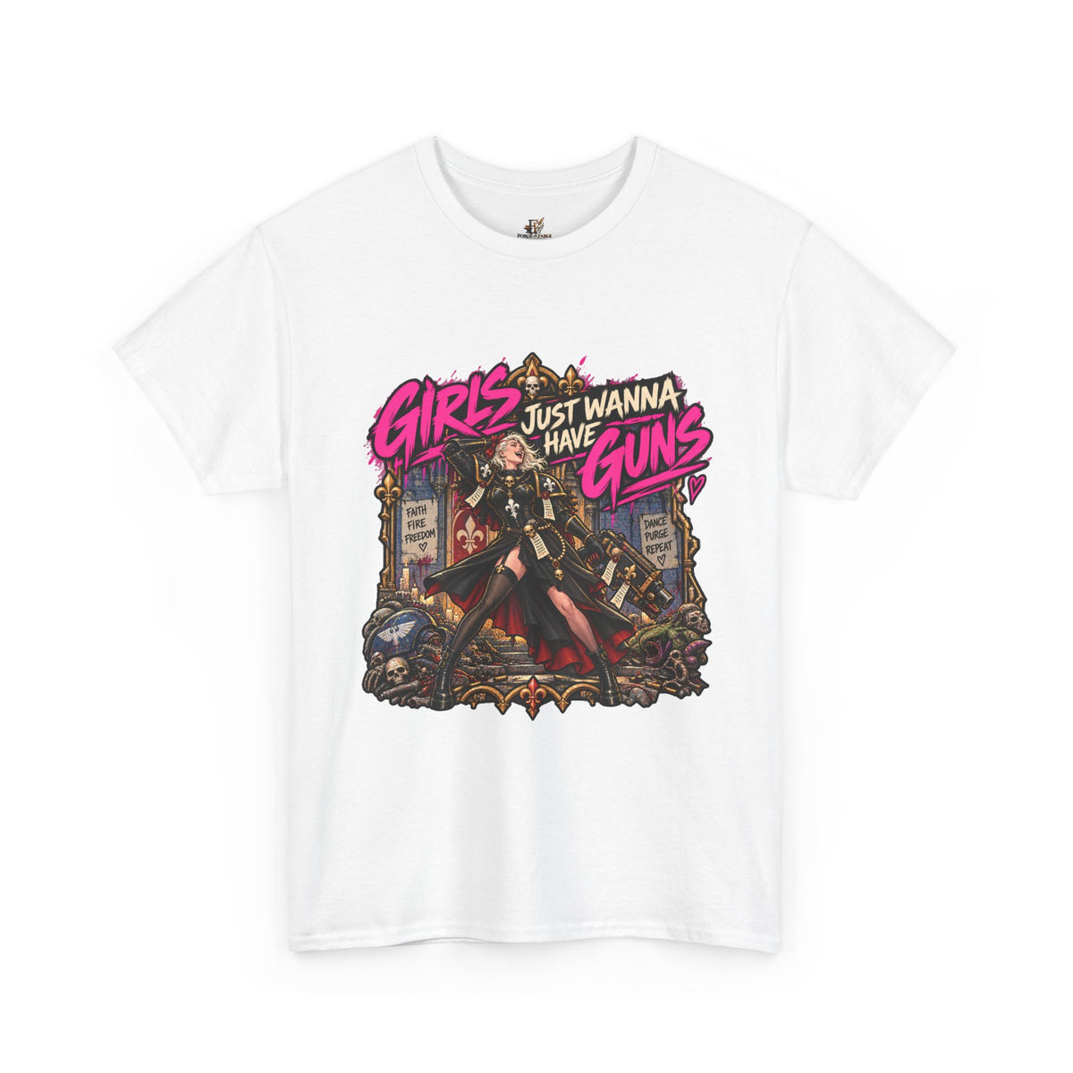 Girls Just Wanna Have Guns Shirt – Sisters of Battle 80s Humor Tee