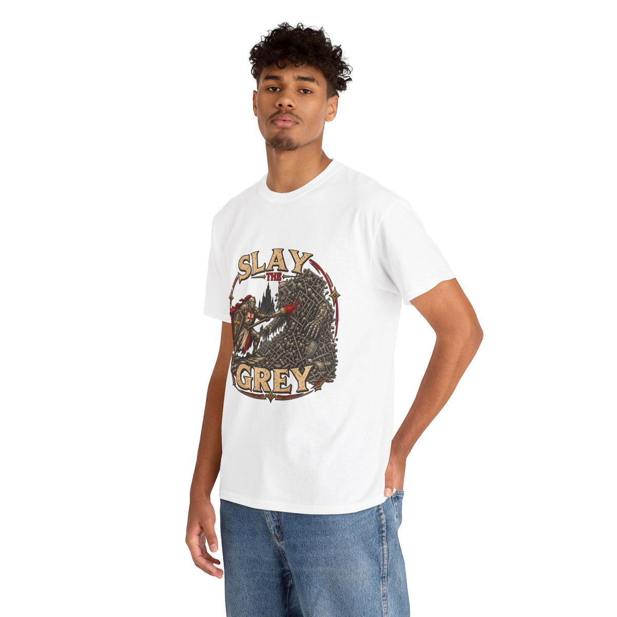 Slay the Grey Miniature Painting T-Shirt | Fantasy Hobbyist Tee