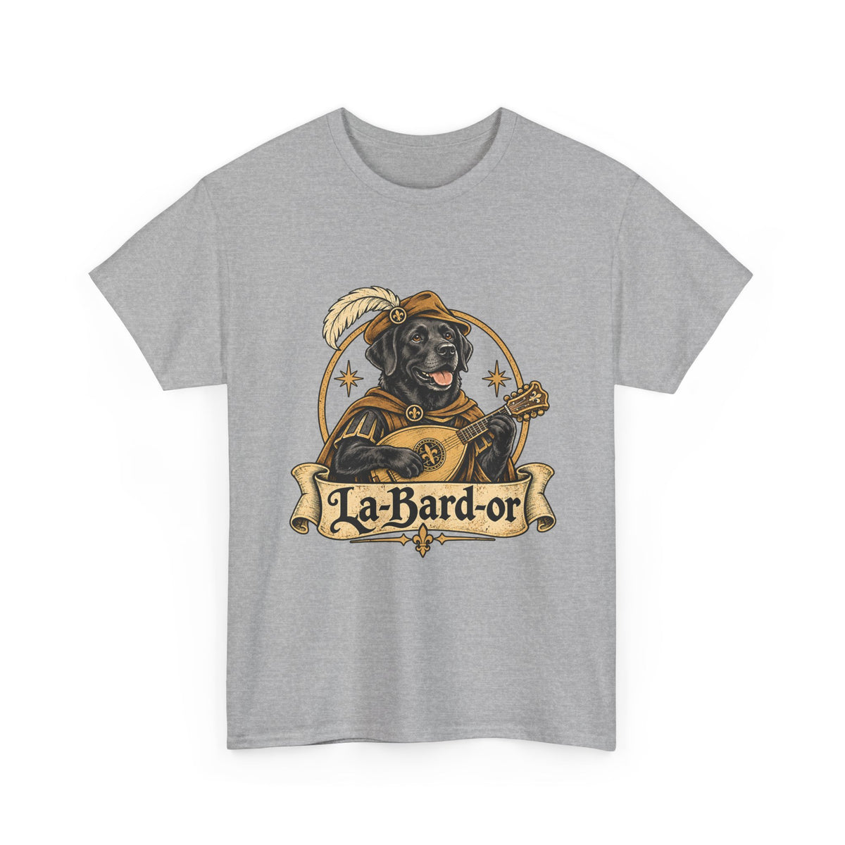 La-Bard-or Labrador Bard T-Shirt | Funny Fantasy Dog Tee