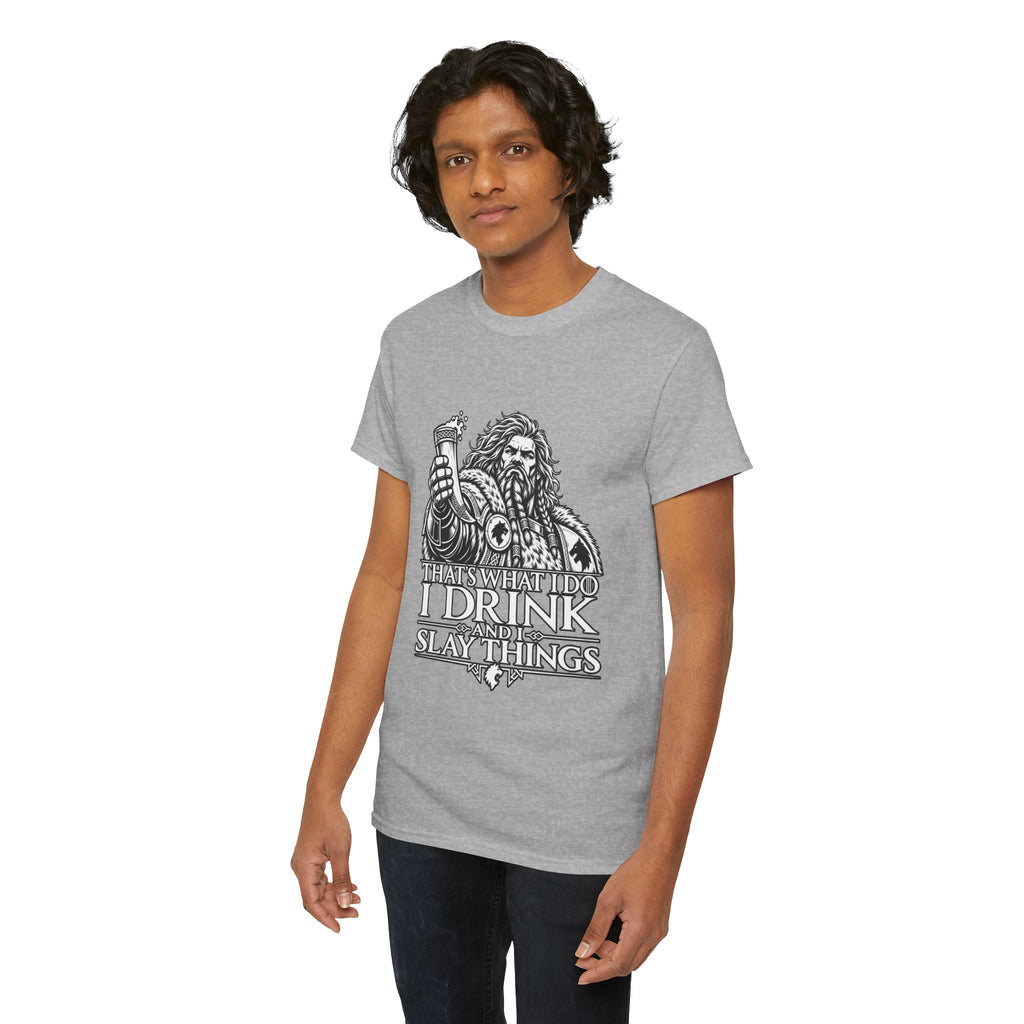 I Drink, I Slay Things Shirt – Space Wolf Humor & Tabletop Gaming Tee