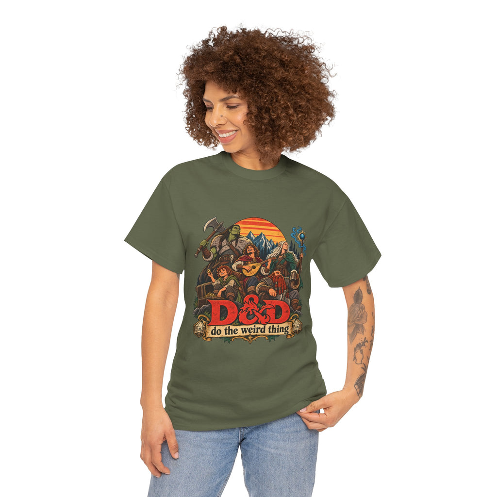 Do the Weird Thing T-Shirt – Funny Tabletop RPG Gamer Tee | Fantasy Roleplaying Shirt