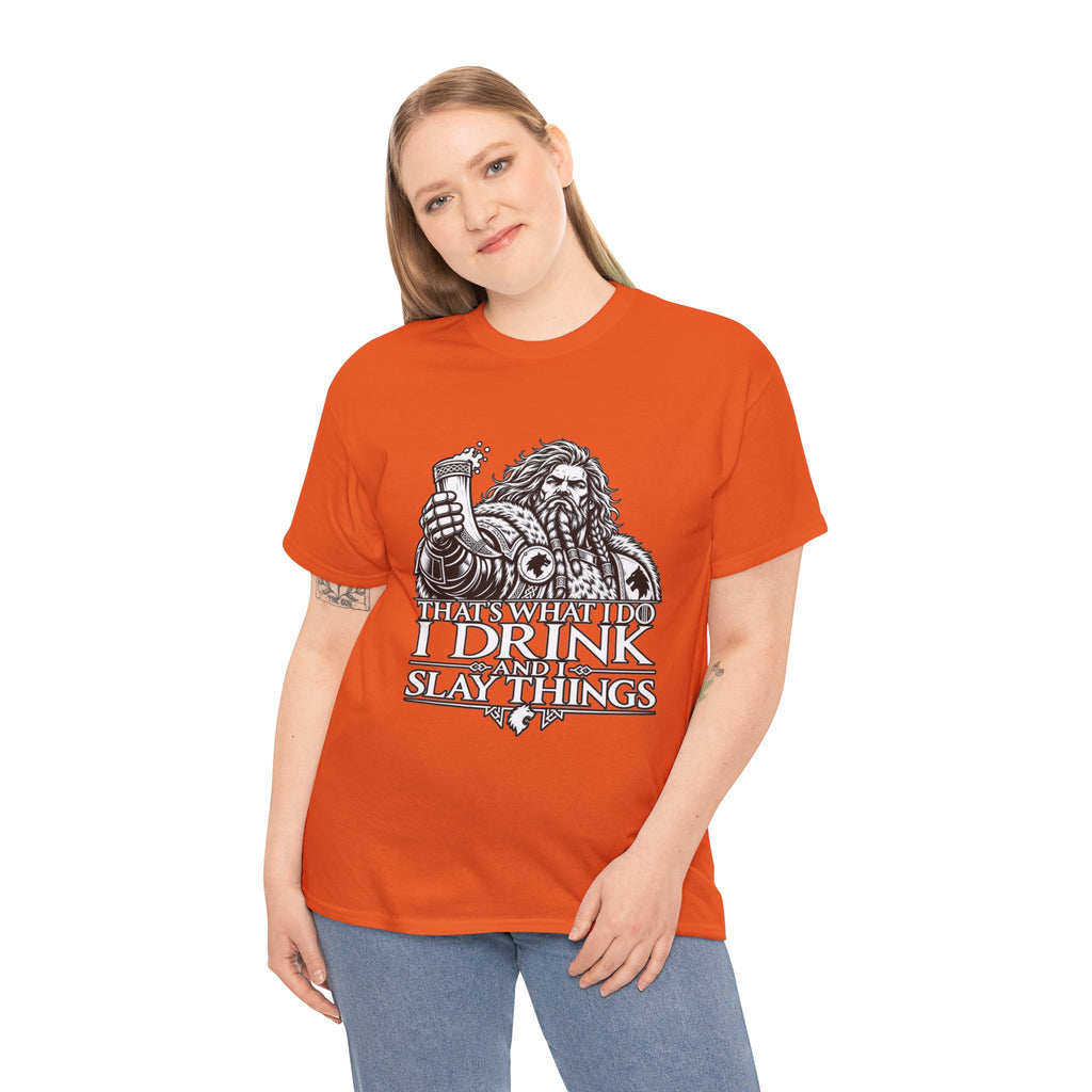 I Drink, I Slay Things Shirt – Space Wolf Humor & Tabletop Gaming Tee
