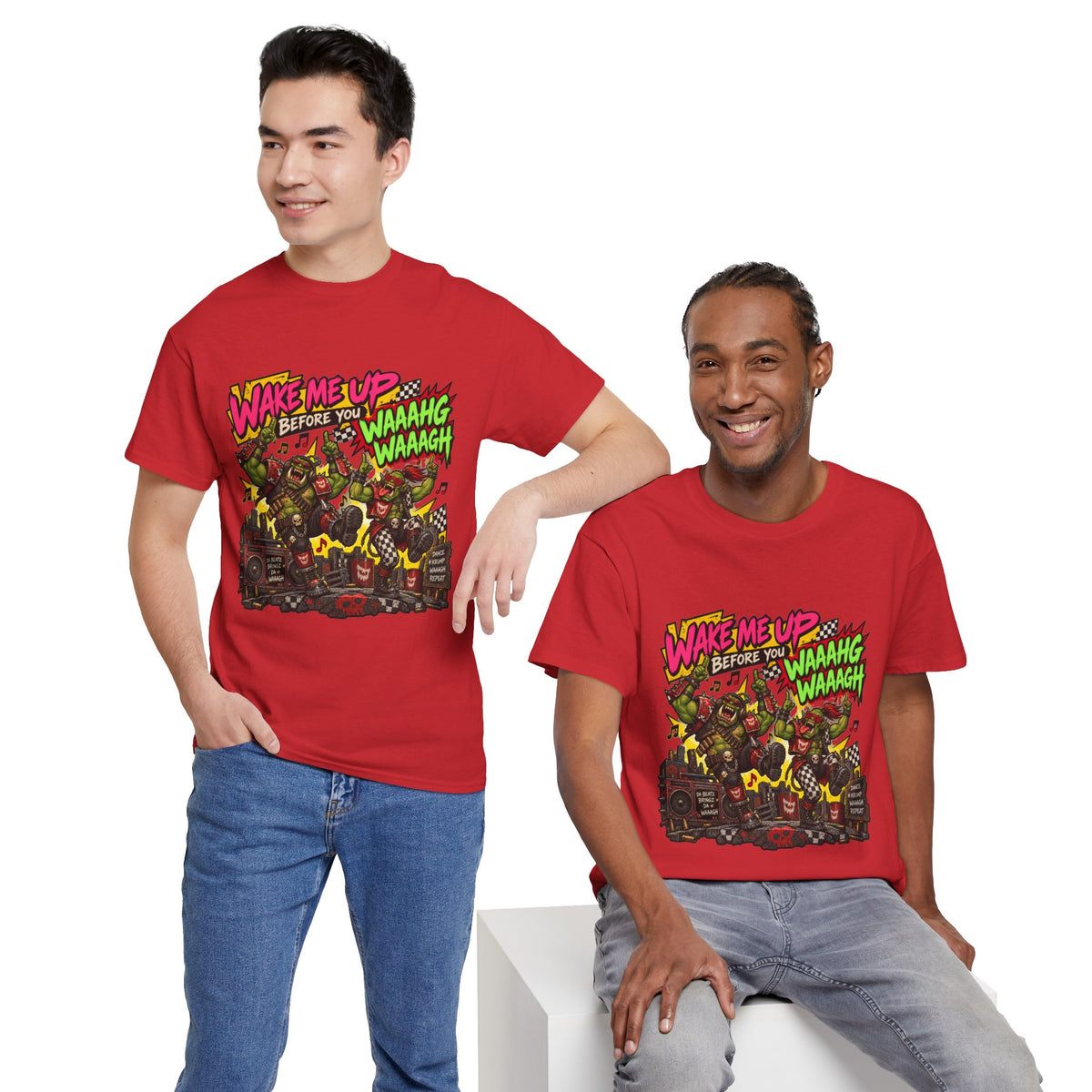 Wake Me Up Before You Waaagh! Shirt – Ork Humor & Tabletop Gaming Tee