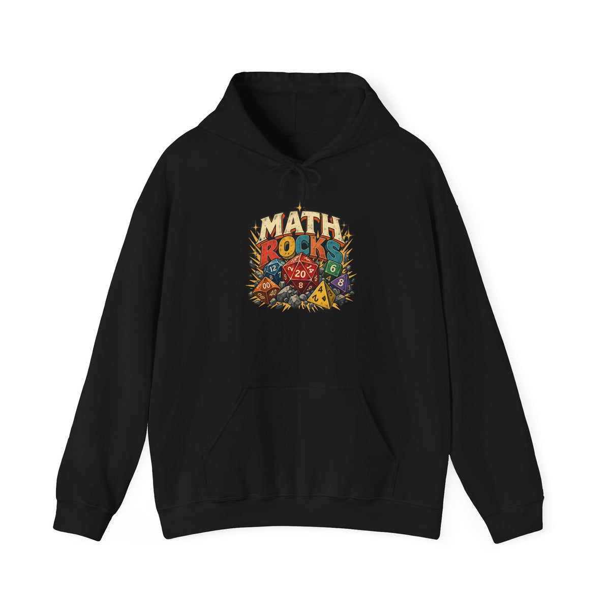 Math Rocks Hoodie | Polyhedral Dice Gamer
