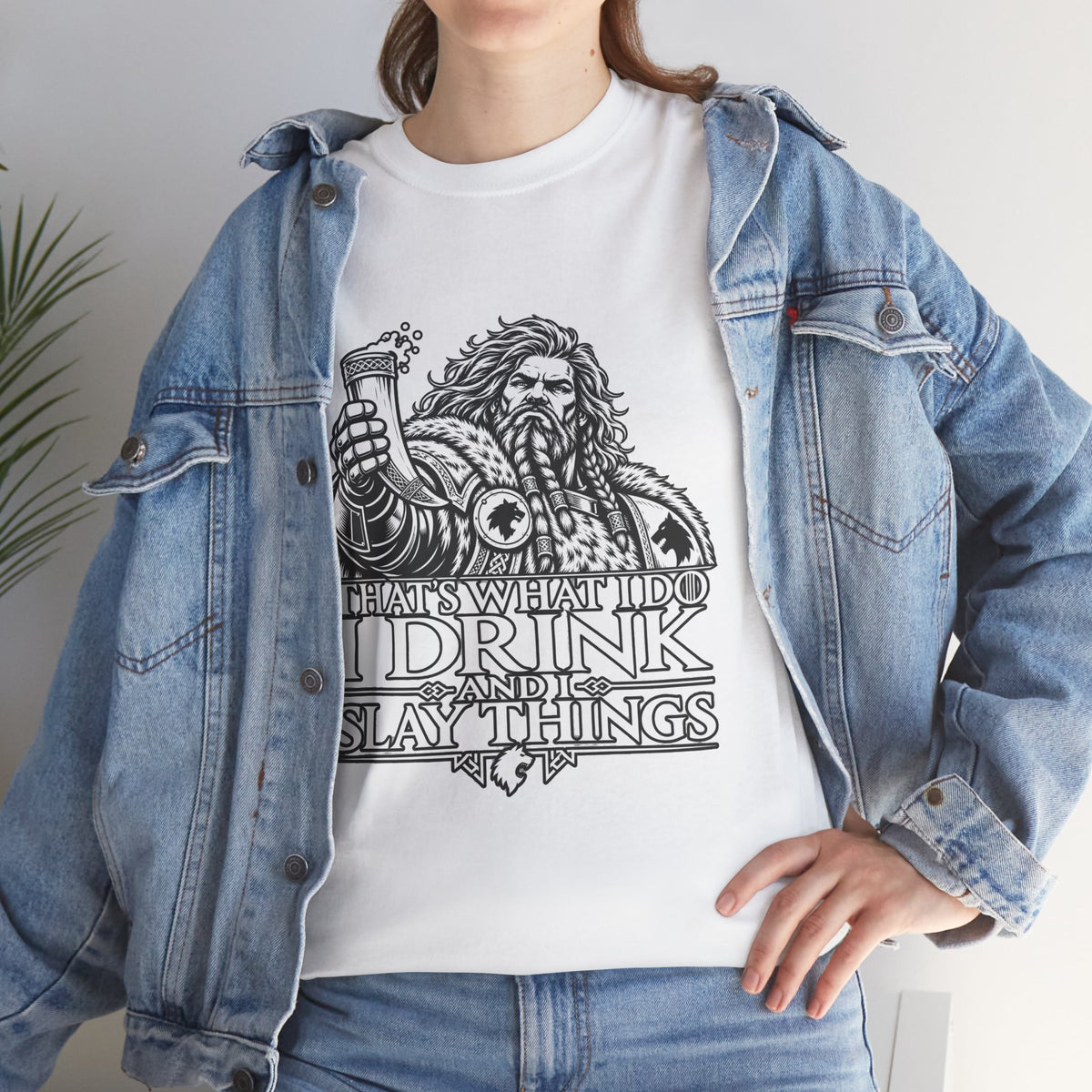 I Drink, I Slay Things Shirt – Space Wolf Humor & Tabletop Gaming Tee
