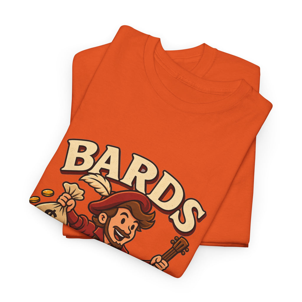 Bards: We Lute, Loot & Scoot T-Shirt | Funny Fantasy RPG Tee