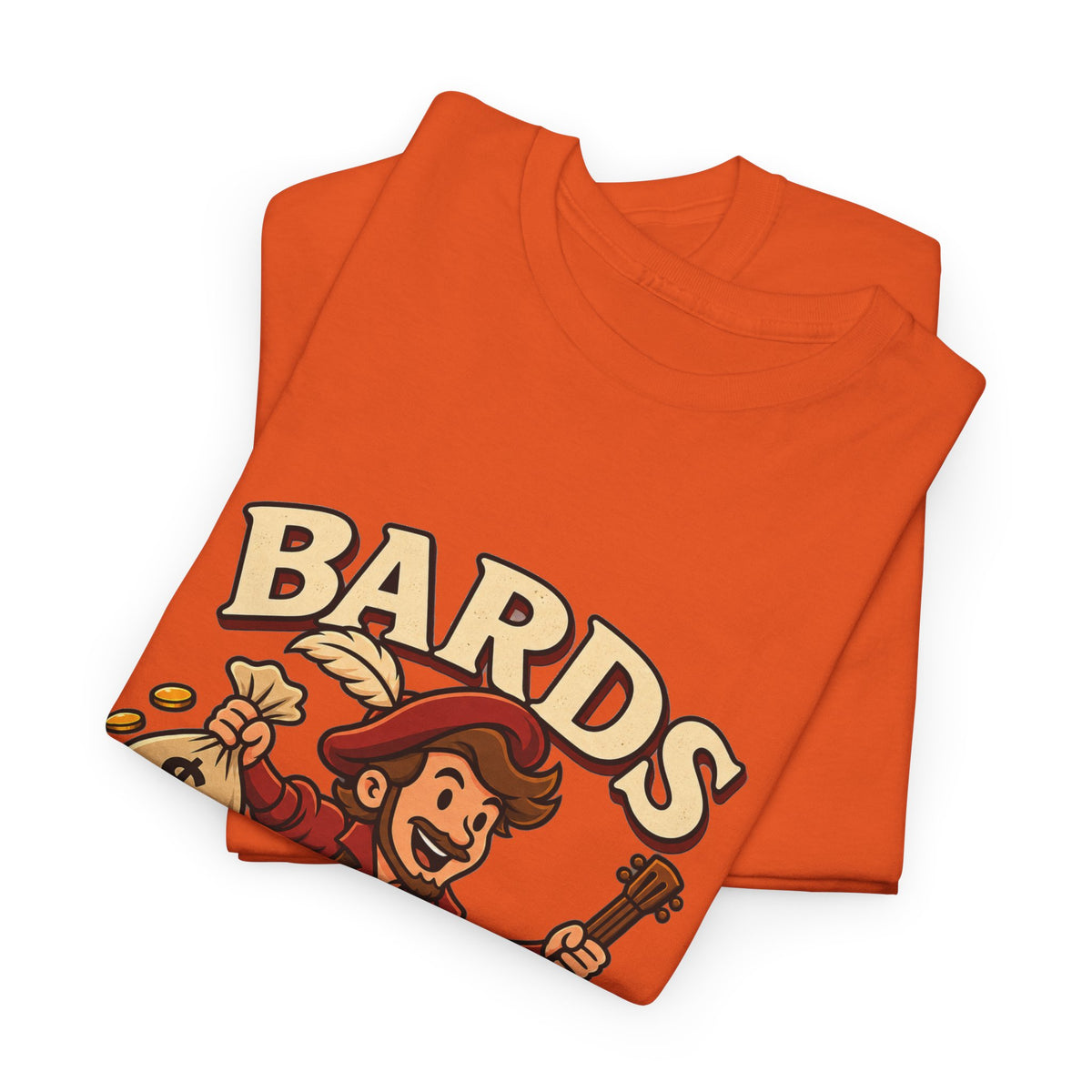 Bards: We Lute, Loot & Scoot T-Shirt | Funny Fantasy RPG Tee