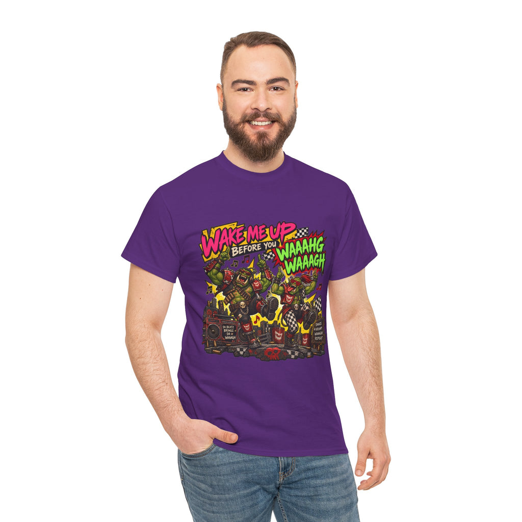 Wake Me Up Before You Waaagh! Shirt – Ork Humor & Tabletop Gaming Tee