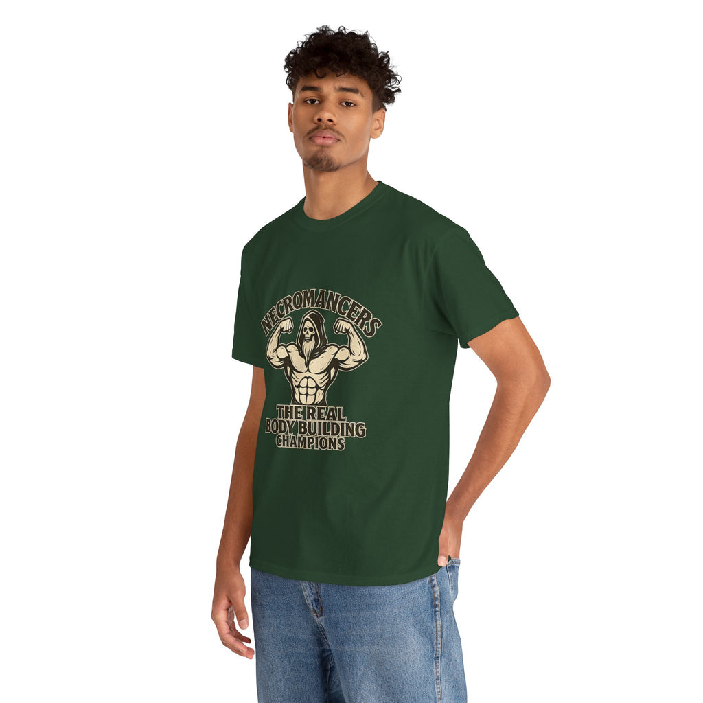 Necromancers: The Real Bodybuilding Champions T-Shirt | Funny RPG Tee