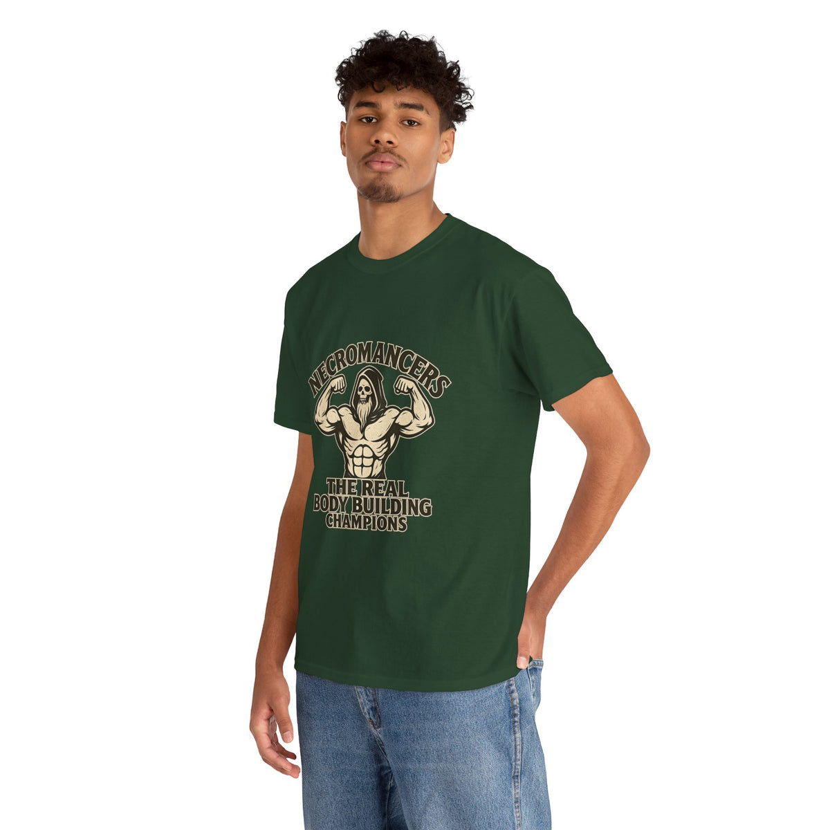 Necromancers: The Real Bodybuilding Champions T-Shirt | Funny RPG Tee
