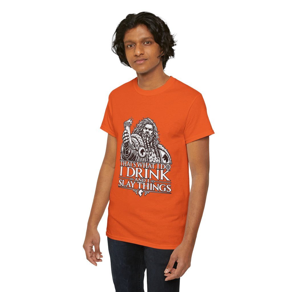 I Drink, I Slay Things Shirt – Space Wolf Humor & Tabletop Gaming Tee