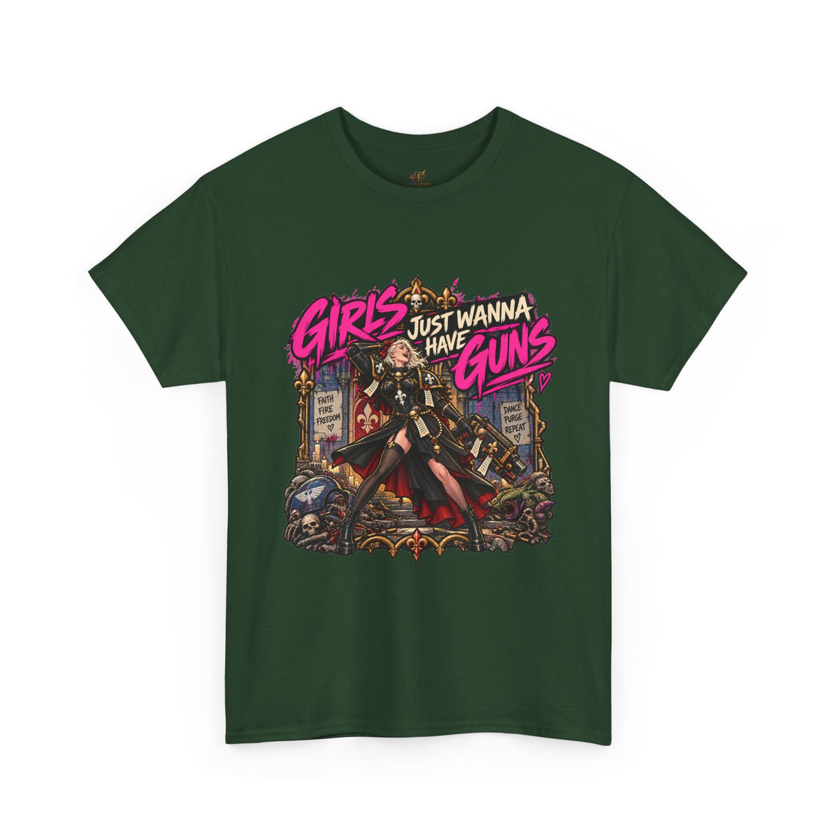 Girls Just Wanna Have Guns Shirt – Sisters of Battle 80s Humor Tee
