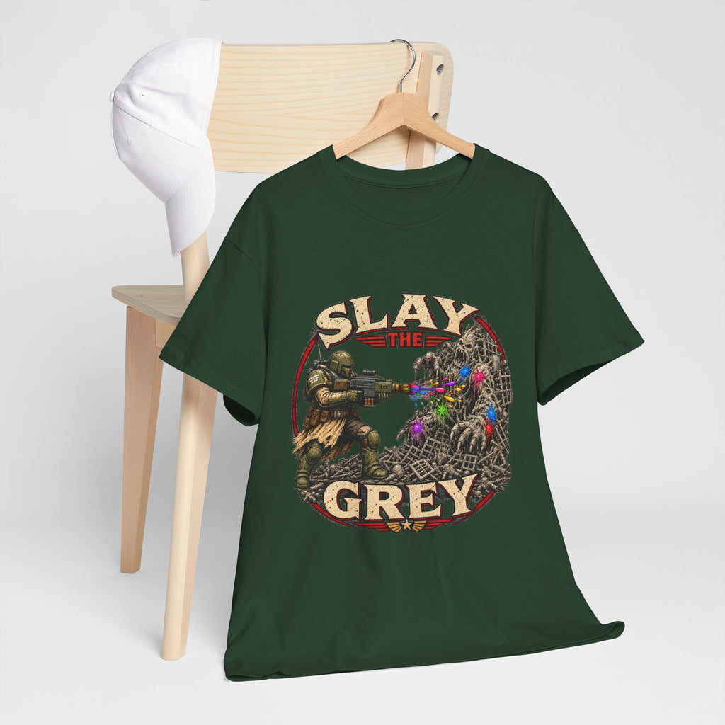 Slay the Grey Sci-Fi Miniature Painting T-Shirt | Hobbyist Tee
