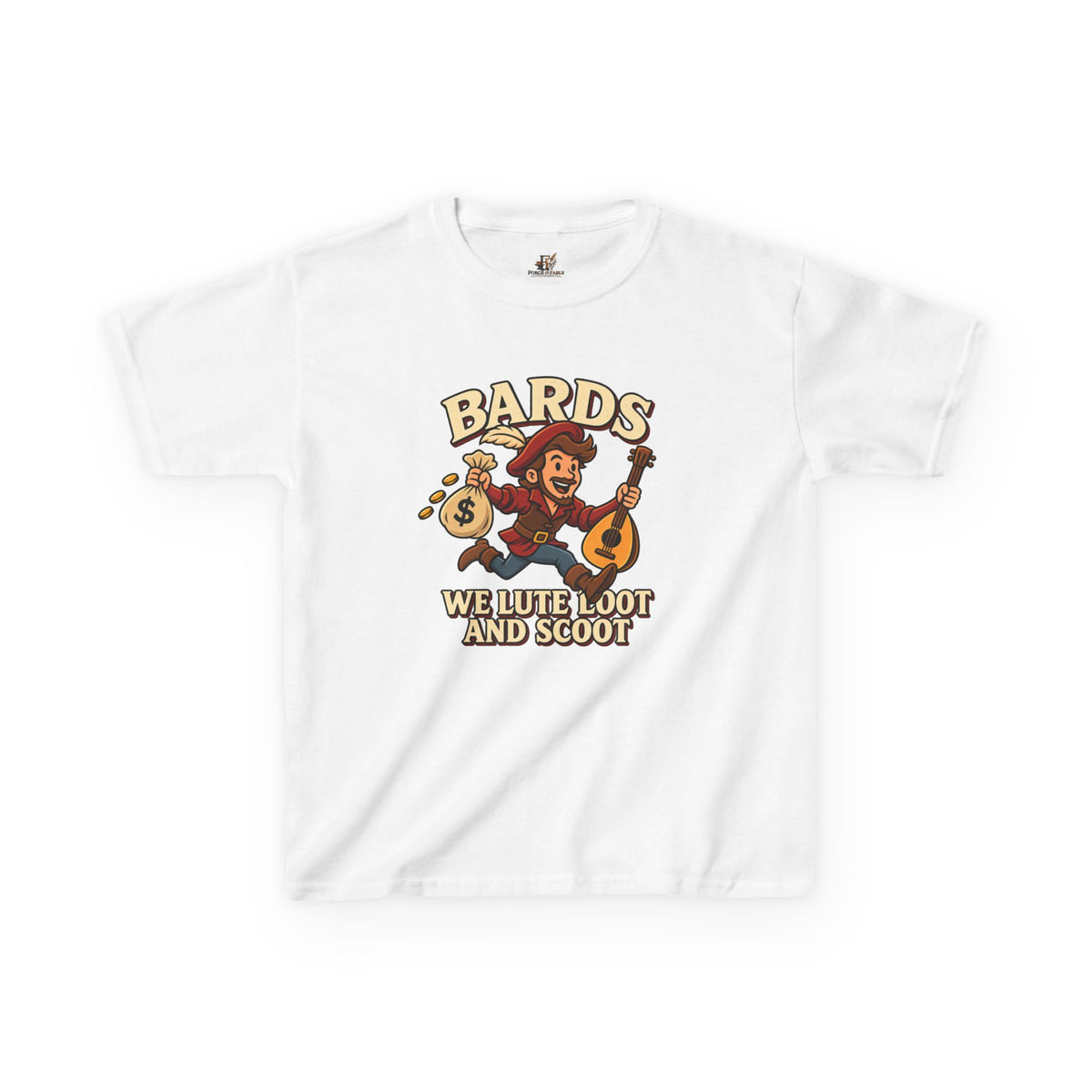 Kids Bard T-Shirt | Lute, Loot & Scoot Fantasy Music Tee