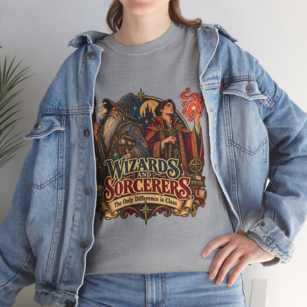 Wizards & Sorcerers RPG T-Shirt | The Only Difference Is Class