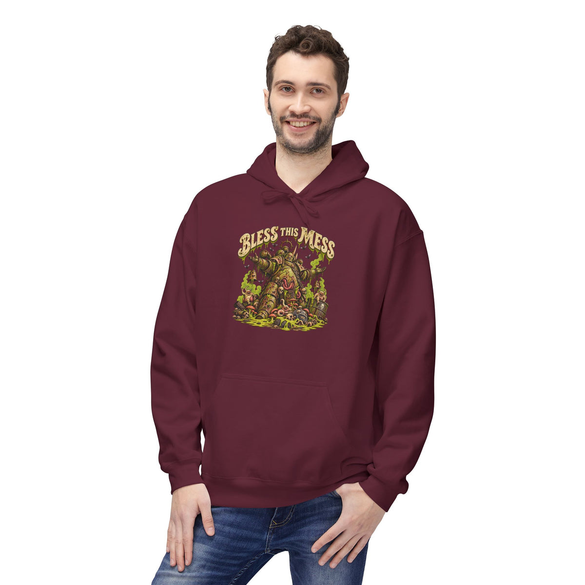 Bless This Mess Hoodie | Warhammer Chaos Plague Marine Inspired Sweatshirt