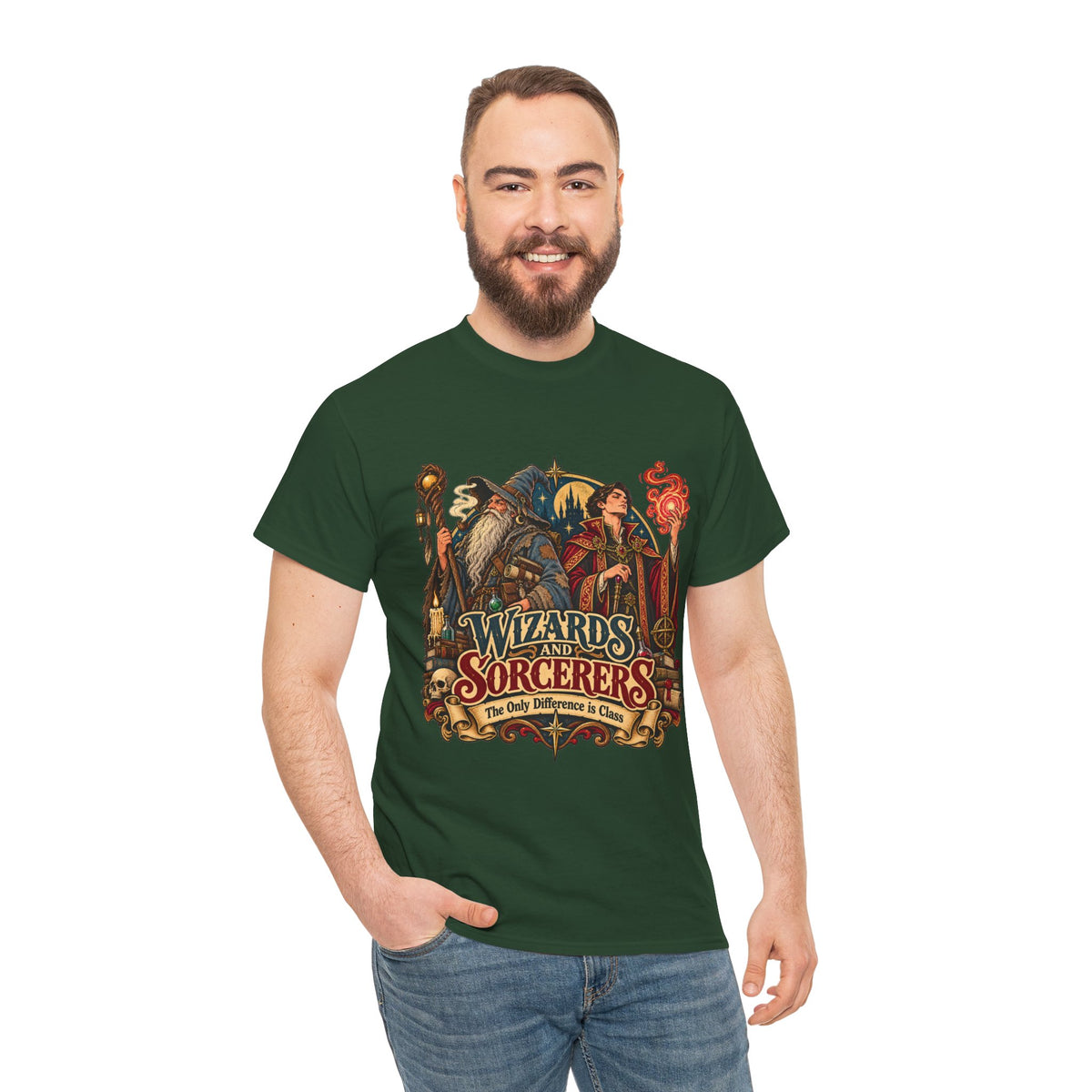 Wizards & Sorcerers RPG T-Shirt | The Only Difference Is Class