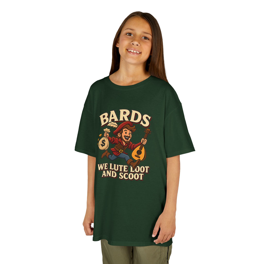 Kids Bard T-Shirt | Lute, Loot & Scoot Fantasy Music Tee