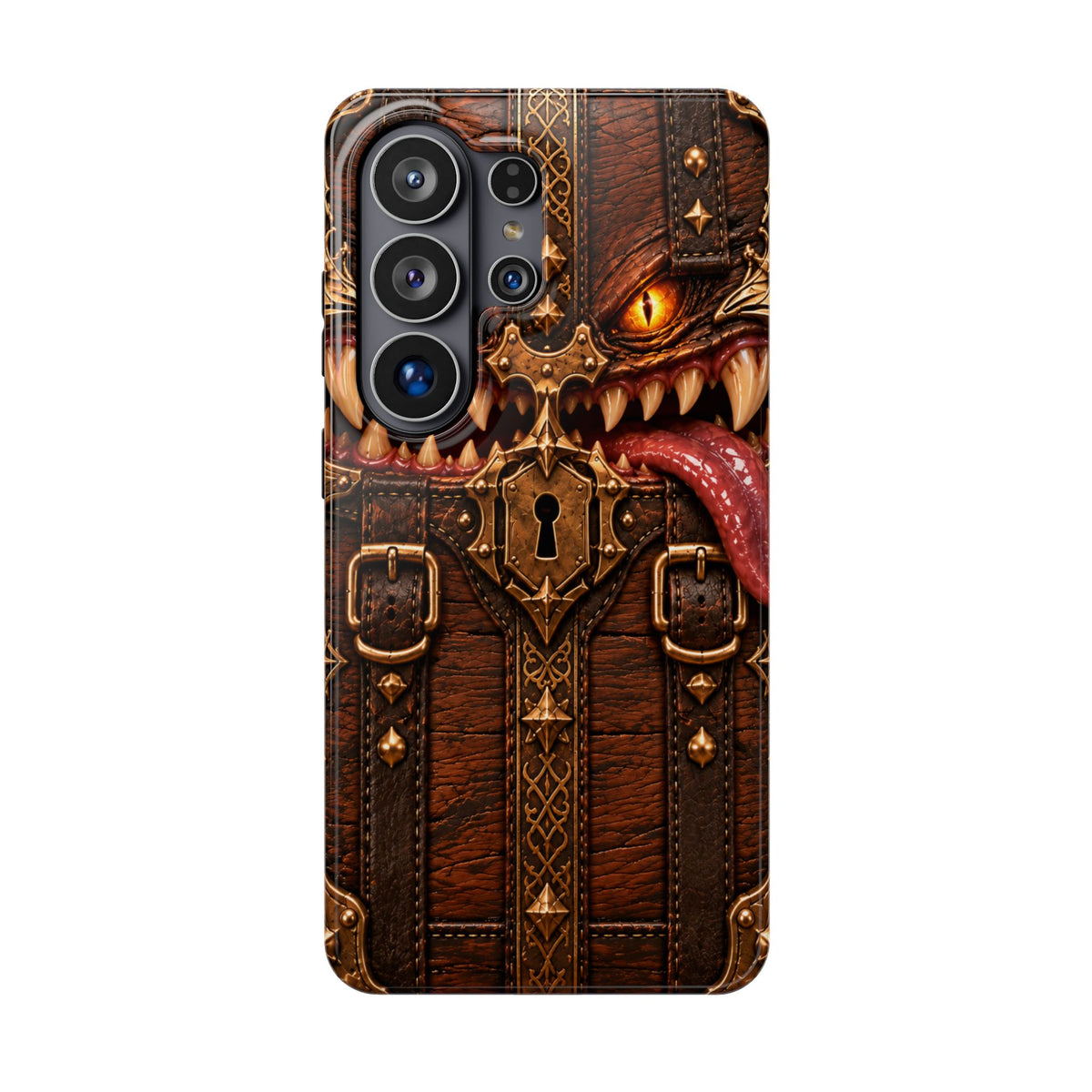 Mimic Samsung Galaxy Case | Dark Fantasy Monster, Impact-Resistant Cover