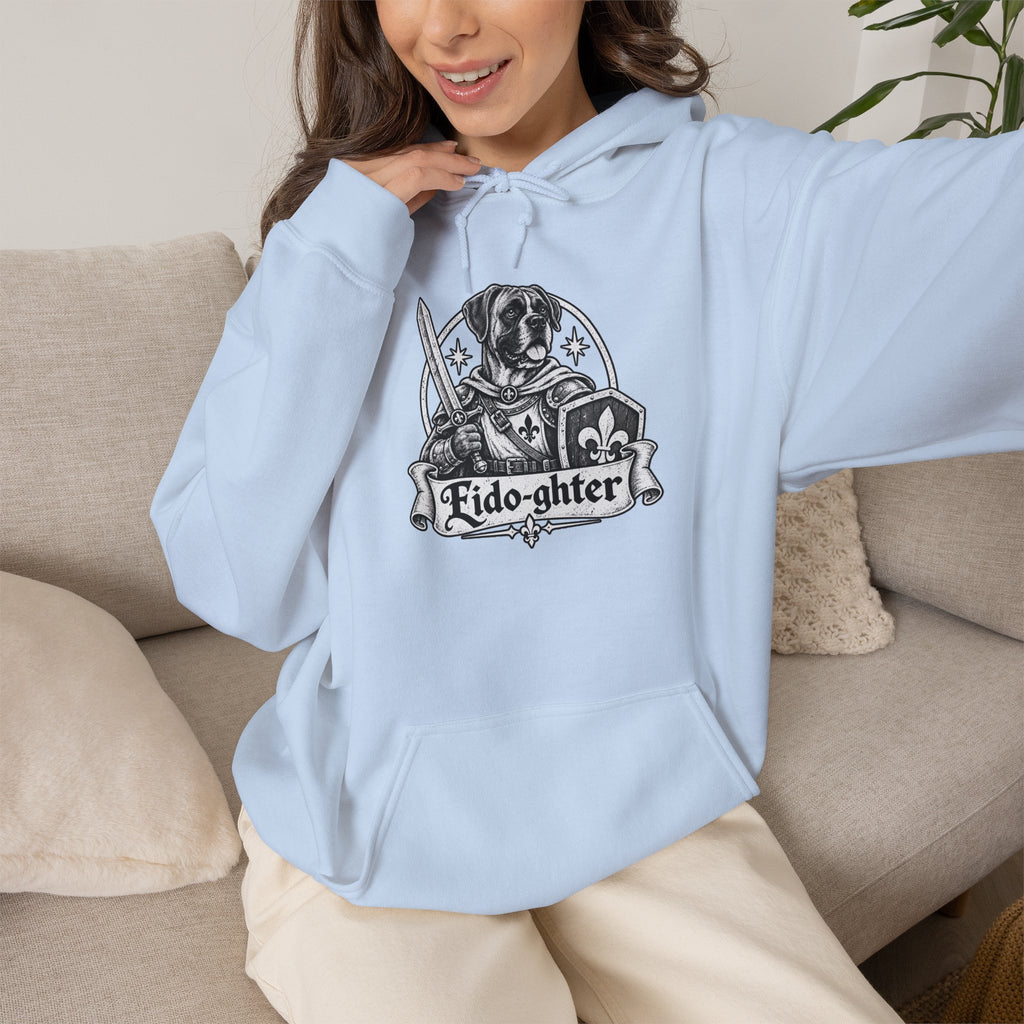 Fido-ghter Dog Hoodie – Fighter Fantasy RPG Pullover