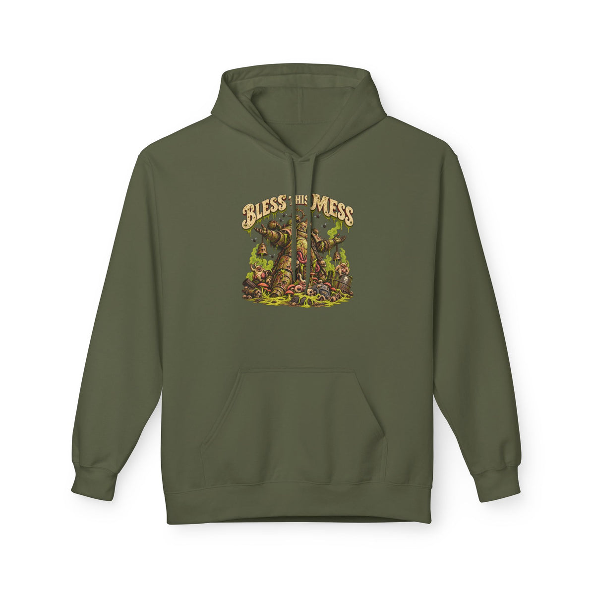 Bless This Mess Hoodie | Warhammer Chaos Plague Marine Inspired Sweatshirt