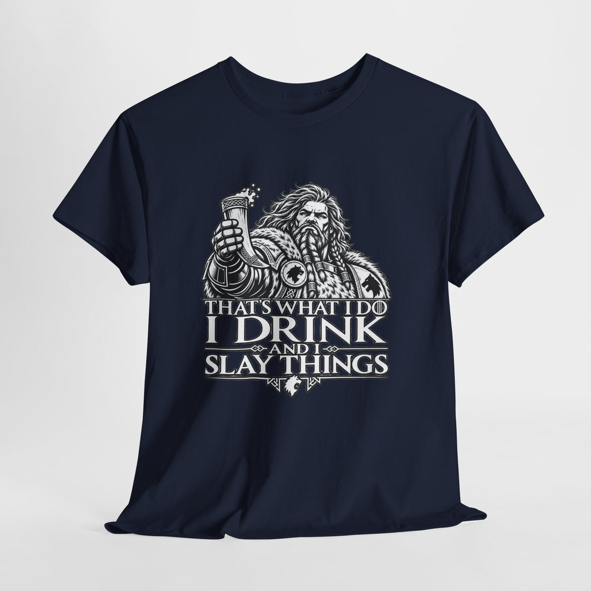 I Drink, I Slay Things Shirt – Space Wolf Humor & Tabletop Gaming Tee