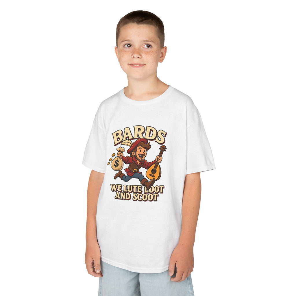 Kids Bard T-Shirt | Lute, Loot & Scoot Fantasy Music Tee