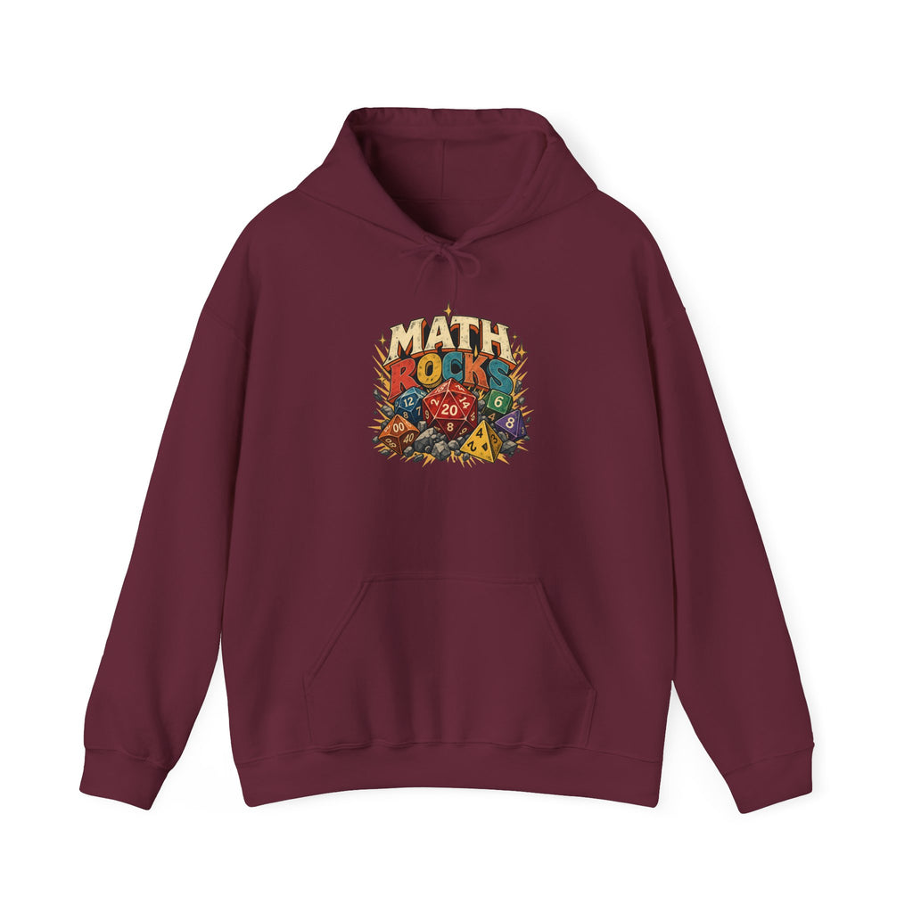 Math Rocks Hoodie | Polyhedral Dice Gamer