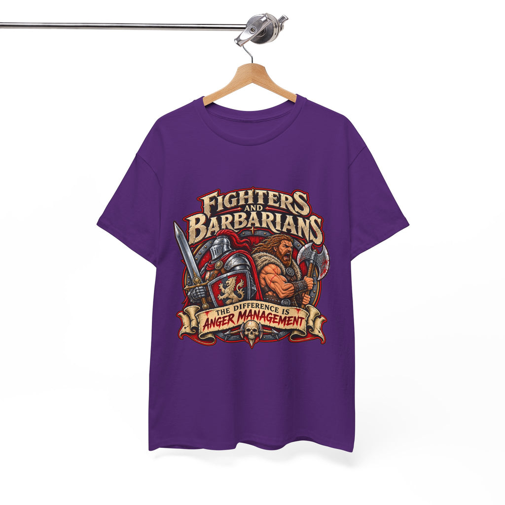 Fighters & Barbarians RPG Tee | The Difference Is Anger Management