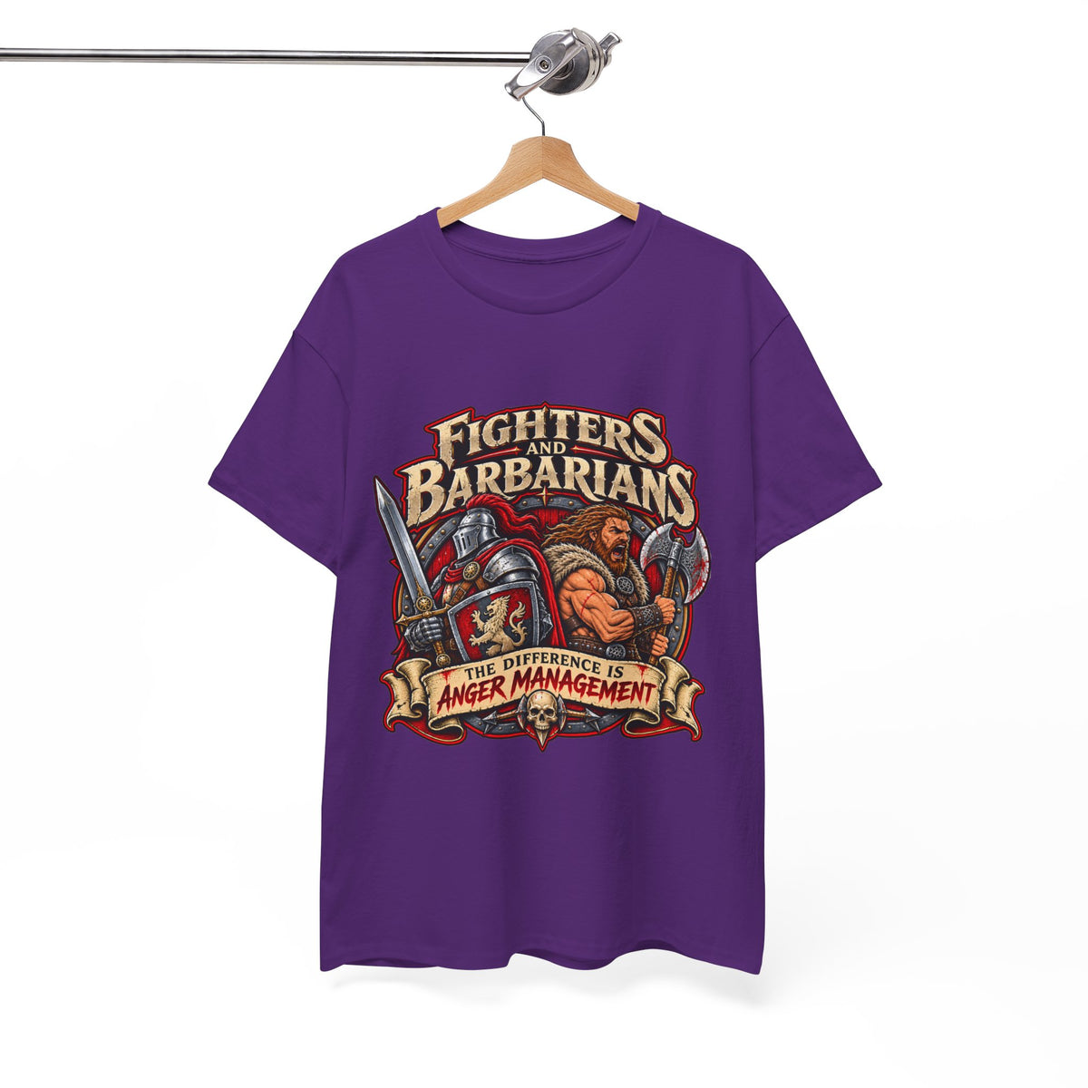 Fighters & Barbarians RPG Tee | The Difference Is Anger Management