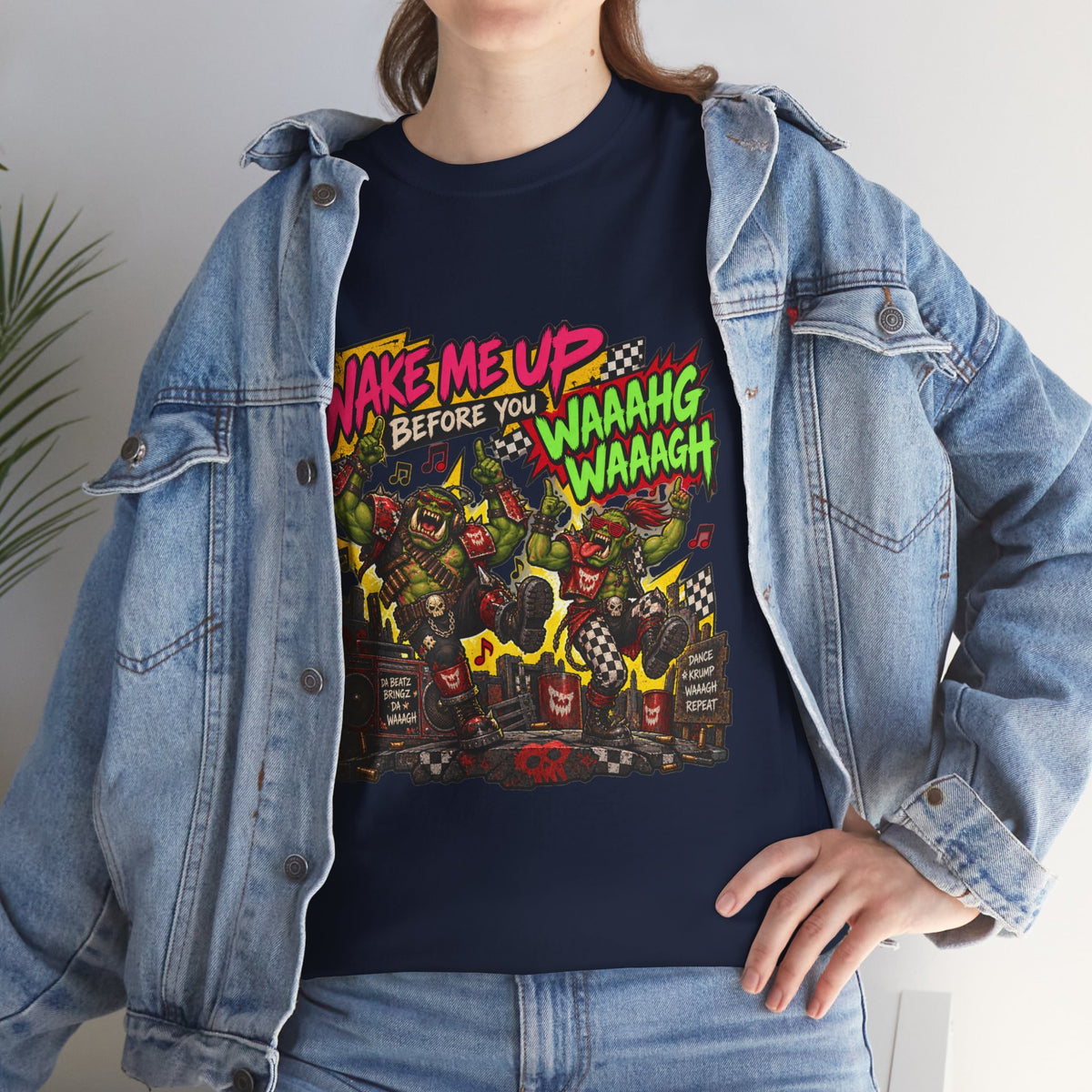 Wake Me Up Before You Waaagh! Shirt – Ork Humor & Tabletop Gaming Tee
