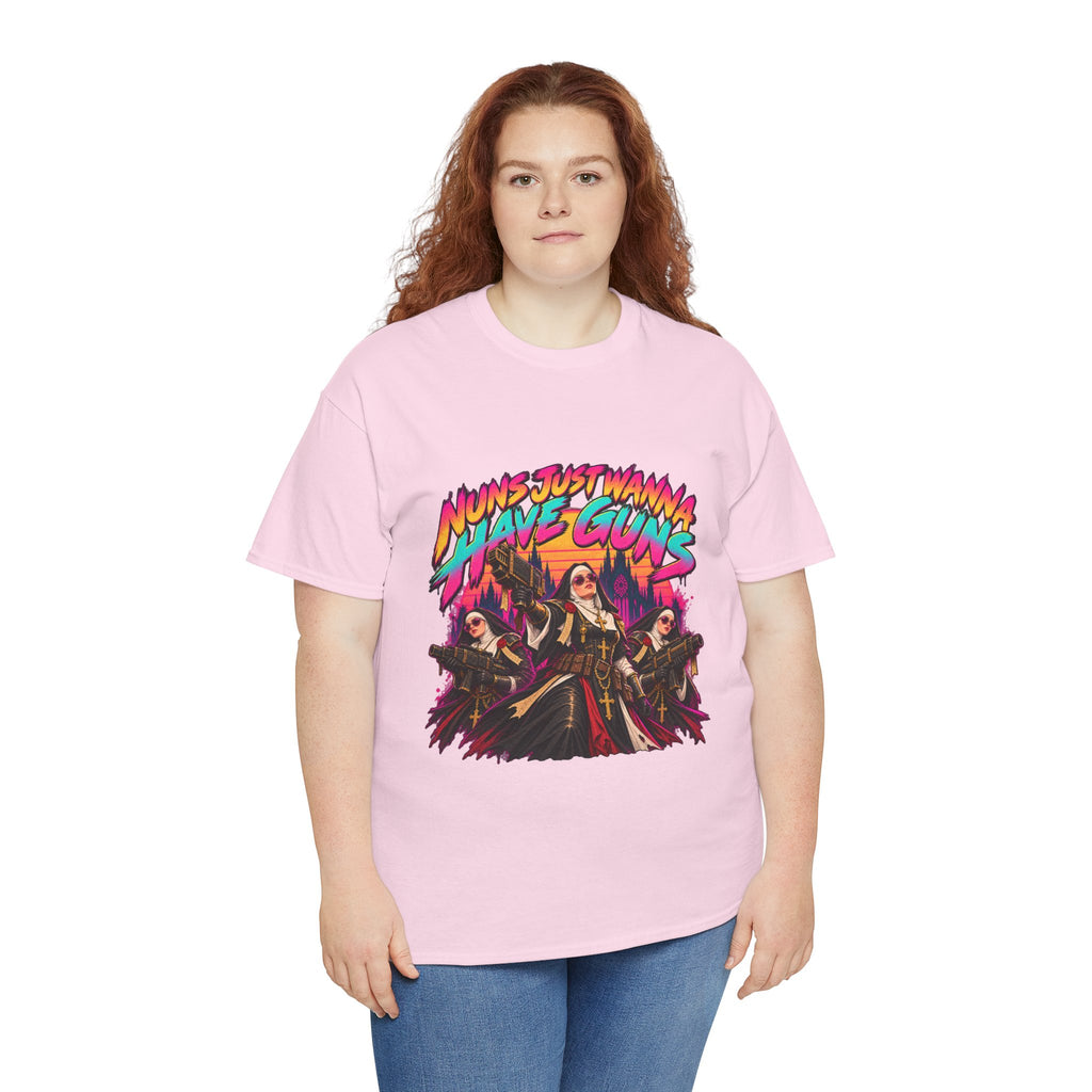 Nuns Just Wanna Have Guns T-Shirt | Funny Grimdark Sci-Fi Tee