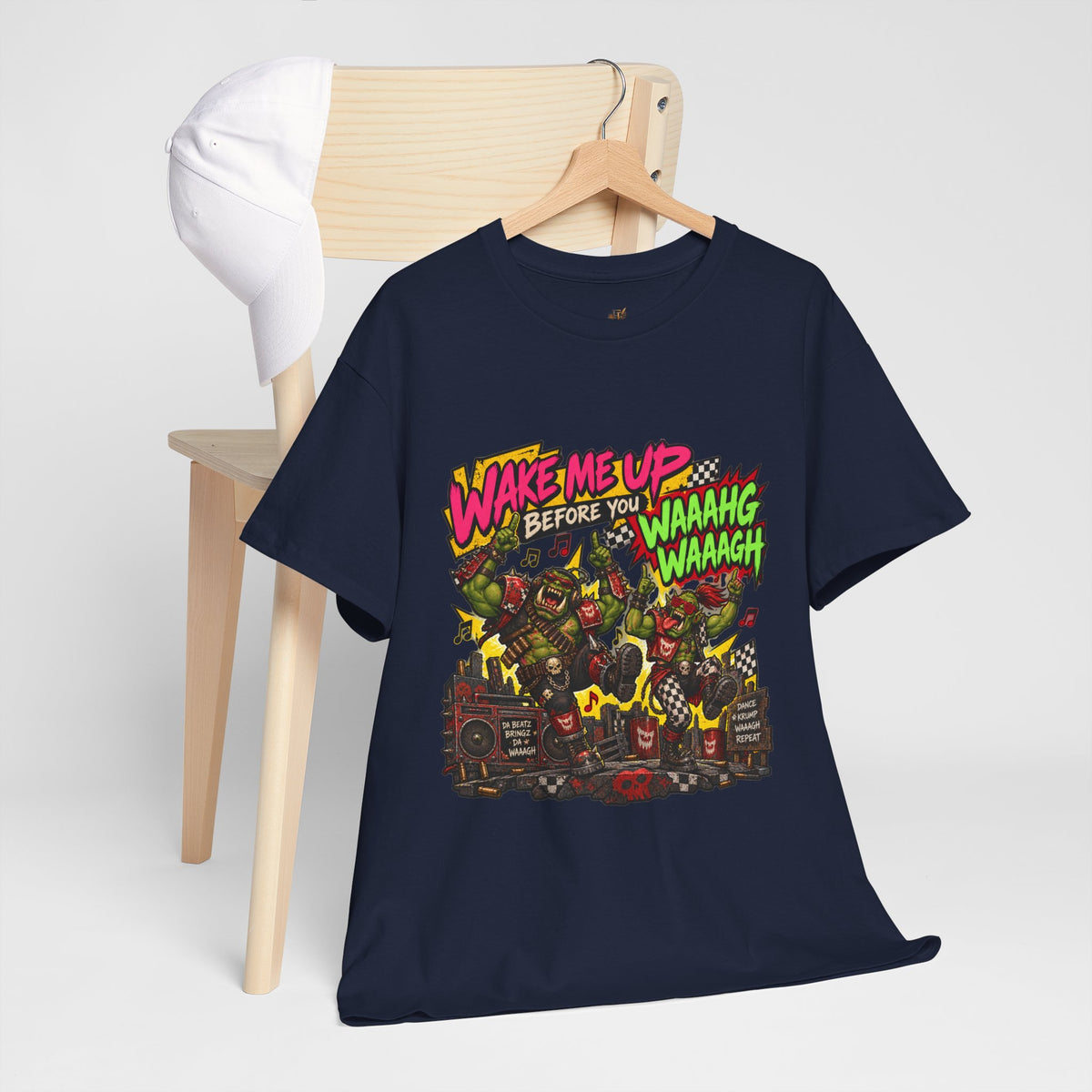 Wake Me Up Before You Waaagh! Shirt – Ork Humor & Tabletop Gaming Tee