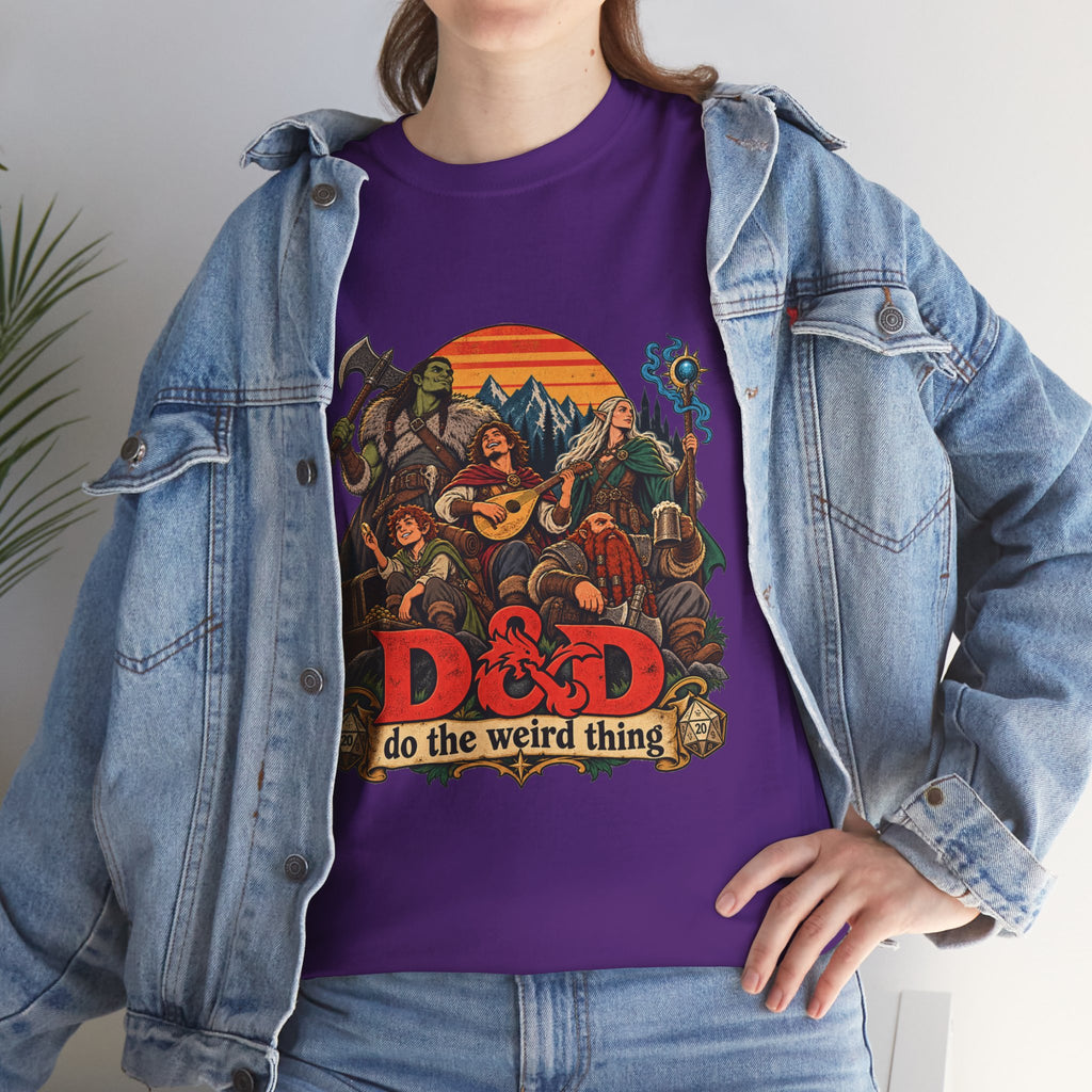 Do the Weird Thing T-Shirt – Funny Tabletop RPG Gamer Tee | Fantasy Roleplaying Shirt