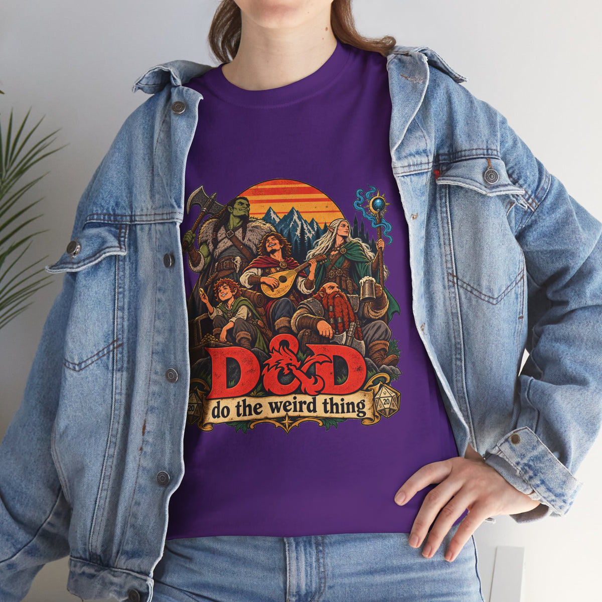 Do the Weird Thing T-Shirt – Funny Tabletop RPG Gamer Tee | Fantasy Roleplaying Shirt