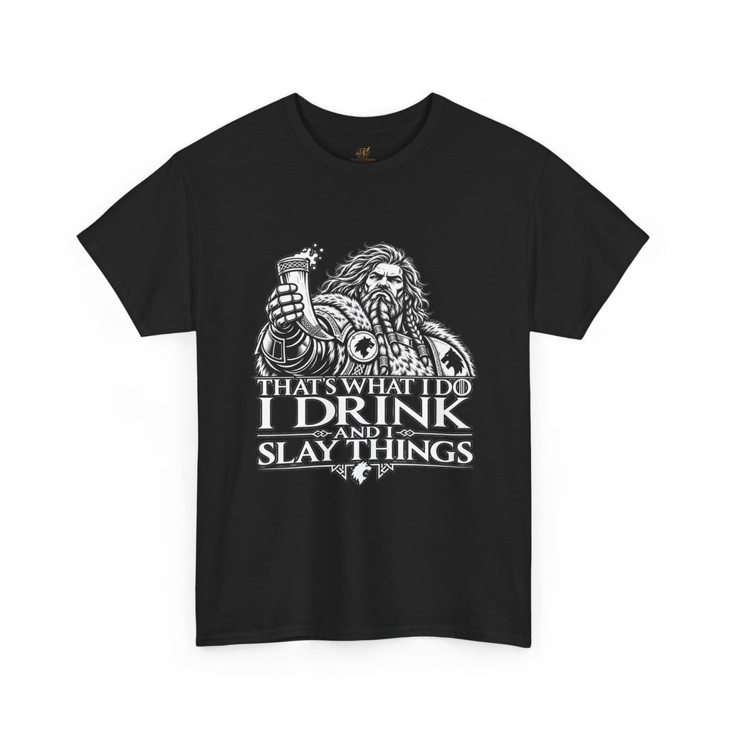 I Drink, I Slay Things Shirt – Space Wolf Humor & Tabletop Gaming Tee