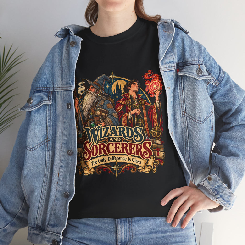 Wizards & Sorcerers RPG T-Shirt | The Only Difference Is Class