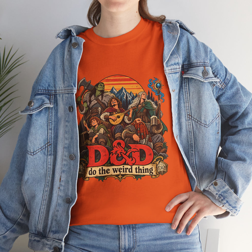 Do the Weird Thing T-Shirt – Funny Tabletop RPG Gamer Tee | Fantasy Roleplaying Shirt