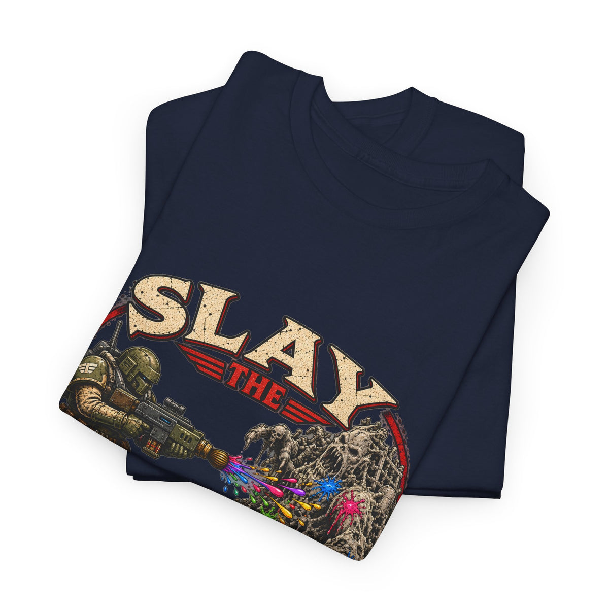 Slay the Grey Sci-Fi Miniature Painting T-Shirt | Hobbyist Tee