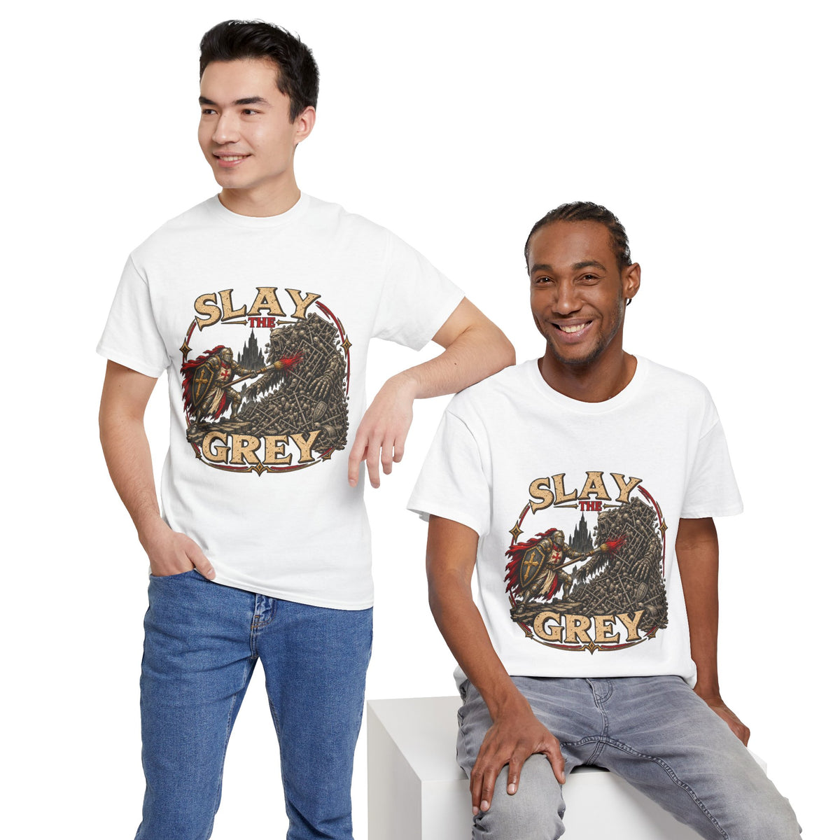 Slay the Grey Miniature Painting T-Shirt | Fantasy Hobbyist Tee