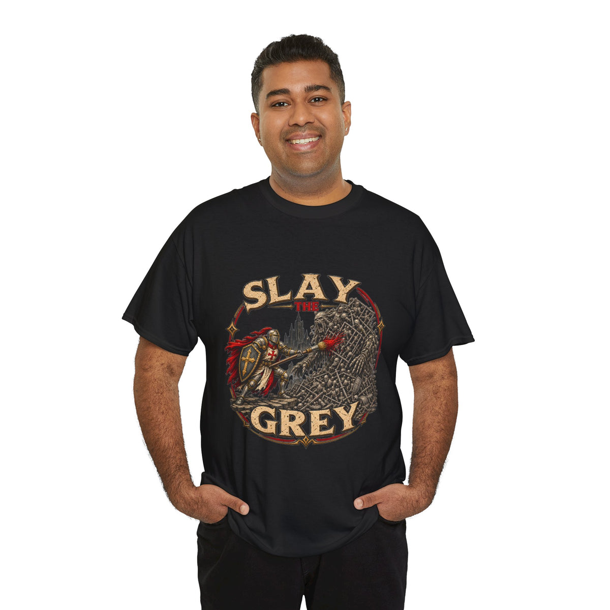 Slay the Grey Miniature Painting T-Shirt | Fantasy Hobbyist Tee