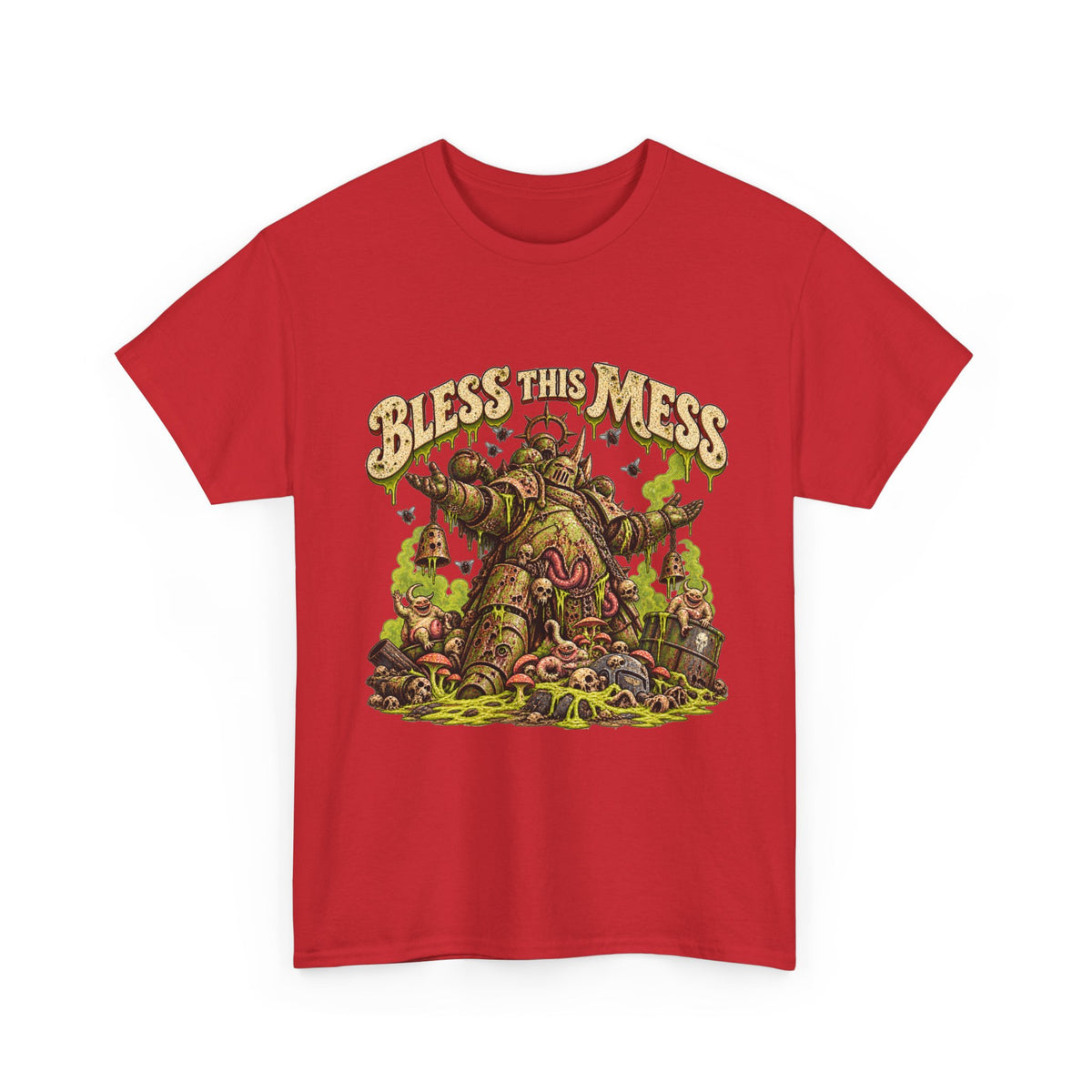 Bless This Mess Grimdark Warrior T-Shirt | Funny Fantasy Wargaming Tee