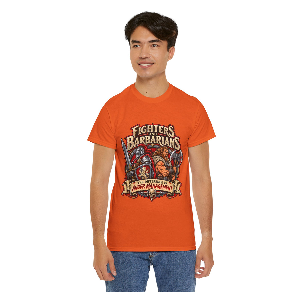 Fighters & Barbarians RPG Tee | The Difference Is Anger Management