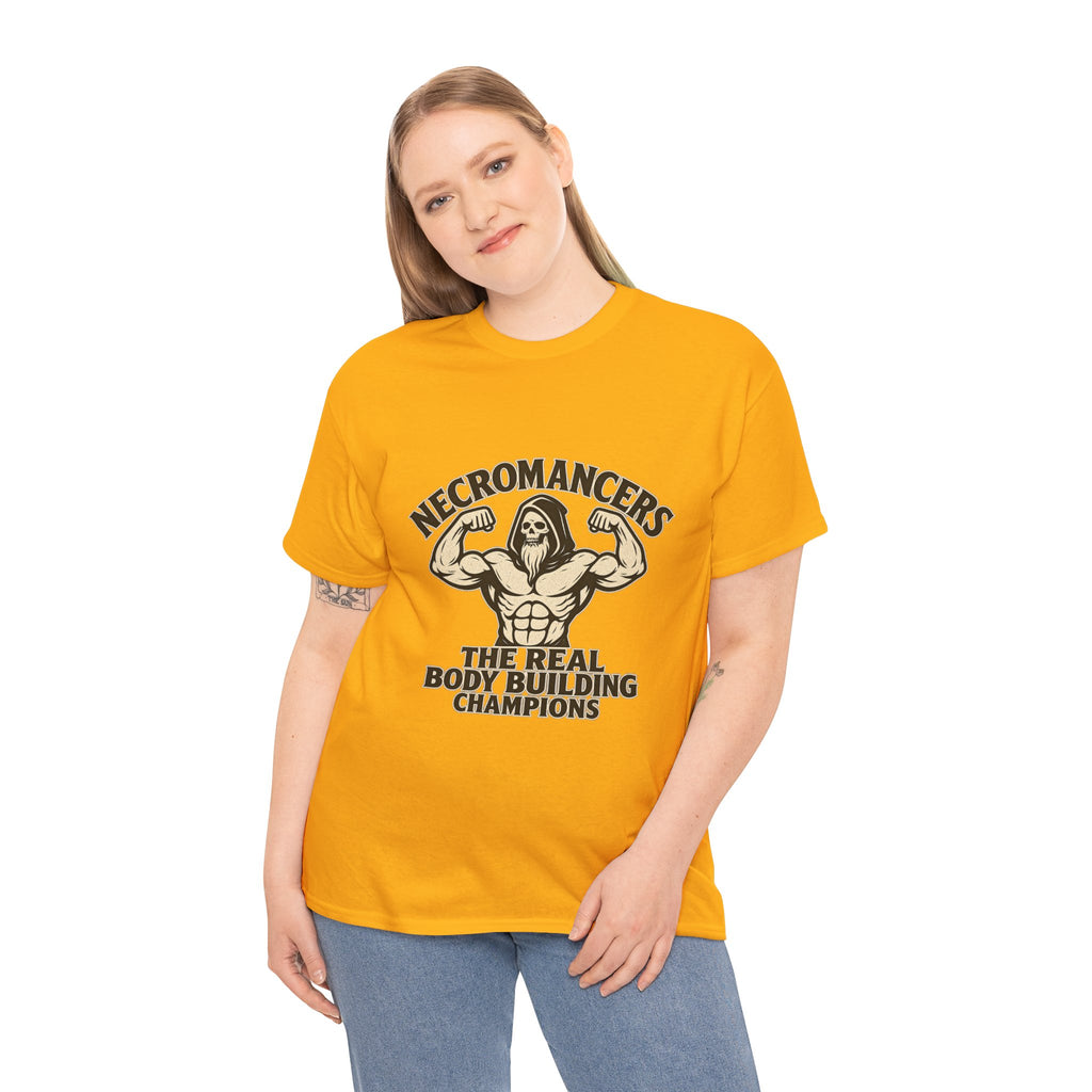 Necromancers: The Real Bodybuilding Champions T-Shirt | Funny RPG Tee