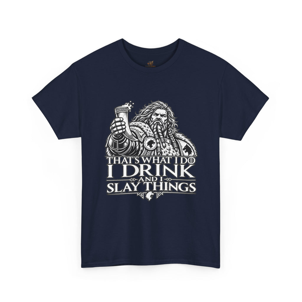 I Drink, I Slay Things Shirt – Space Wolf Humor & Tabletop Gaming Tee