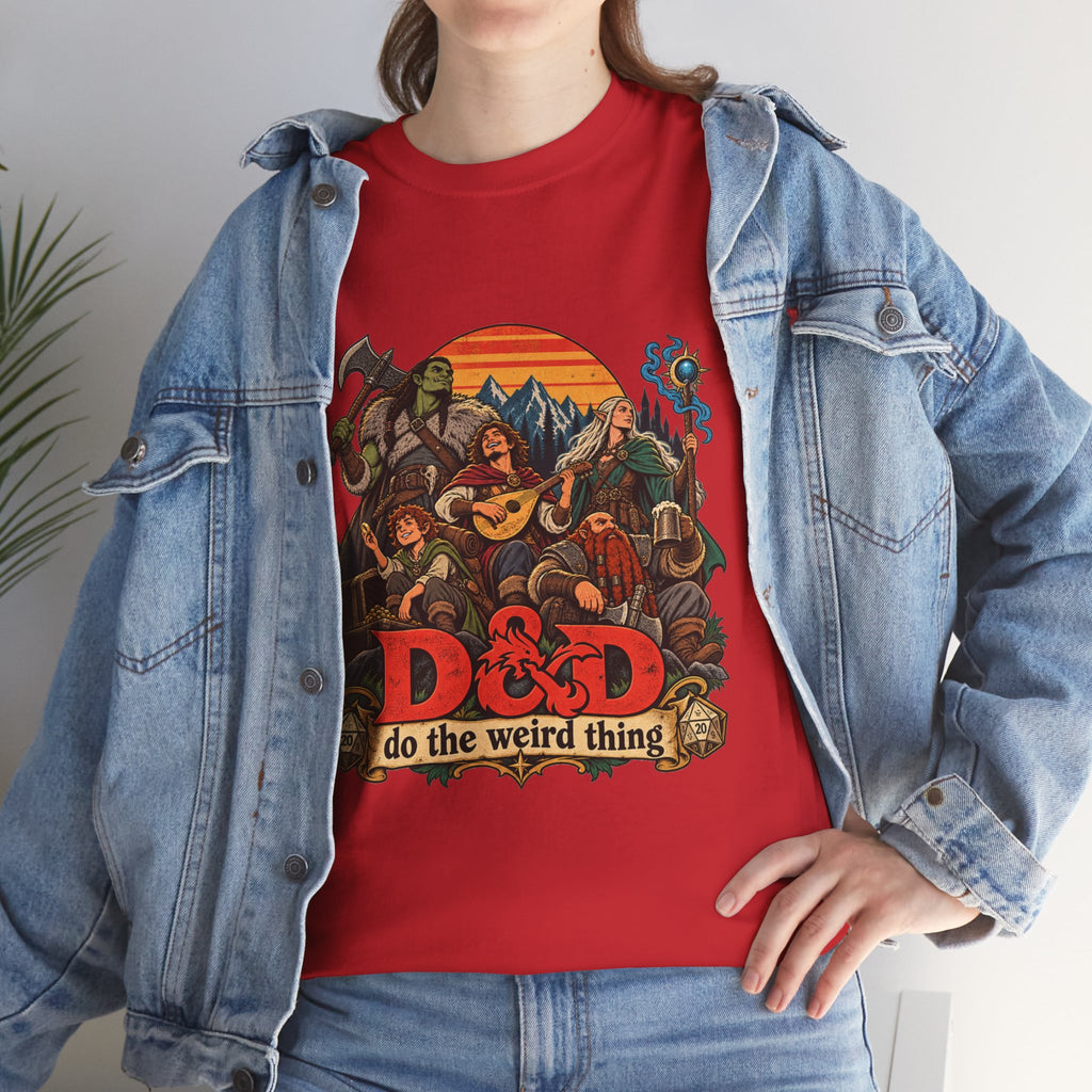 Do the Weird Thing T-Shirt – Funny Tabletop RPG Gamer Tee | Fantasy Roleplaying Shirt