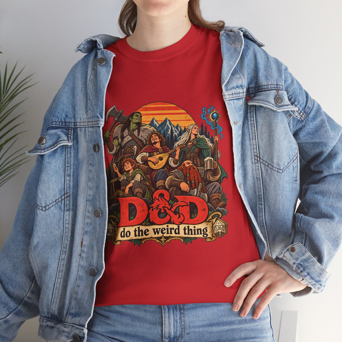 Do the Weird Thing T-Shirt – Funny Tabletop RPG Gamer Tee | Fantasy Roleplaying Shirt